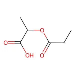2-丙酰氧基丙酸 structure