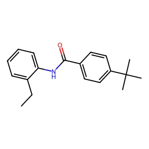 4-叔丁基-N-(2-乙基苯基)苯甲酰胺 structure