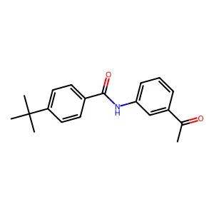 N-(3-乙酰基苯基)-4-叔丁基苯甲酰胺 structure
