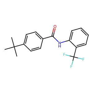 4-tert-butyl-N-[2-(trifluoromethyl)phenyl]benzamide structure