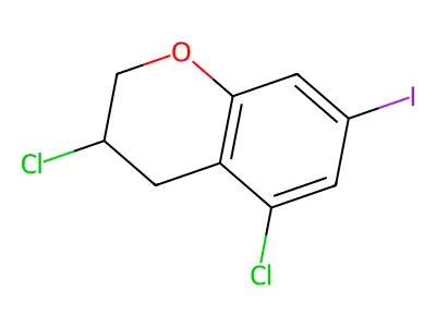 3,5-Dichloro-7-iodochromane structure