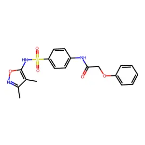 N-{4-[(3,4-dimethyl-1,2-oxazol-5-yl)sulfamoyl]phenyl}-2-phenoxyacetamide structure