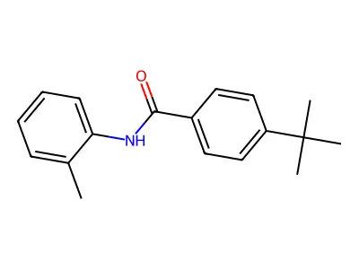 4-叔丁基-N-(2-甲基苯基)苯甲酰胺 structure