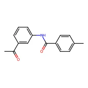 N-(3-乙酰基苯基)-4-甲基苯甲酰胺 structure