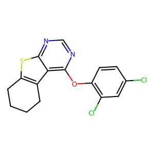 4-(2,4-Dichlorophenoxy)-5,6,7,8-tetrahydro-[1]benzothiolo[2,3-d]pyrimidine structure