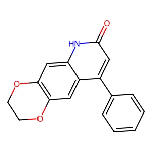 9-phenyl-2H,3H-[1,4]dioxino[2,3-g]quinolin-7-ol structure