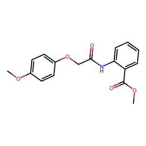 Methyl 2-{[(4-methoxyphenoxy)acetyl]amino}benzoate structure