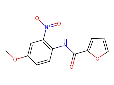 N-(4-methoxy-2-nitrophenyl)furan-2-carboxamide structure