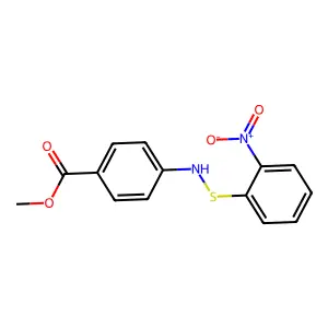 Methyl 4-{[(2-nitrophenyl)sulfanyl]amino}benzoate structure