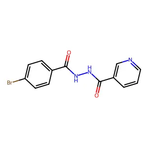 N'-(4-溴苯甲酰基)吡啶-3-甲酰肼 structure