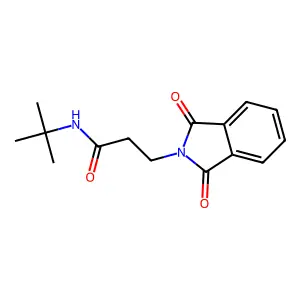 N-tert-Butyl-3-(1,3-dioxo-1,3-dihydro-isoindol-2-yl)-propionamide structure