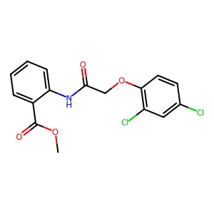 Methyl 2-{[(2,4-dichlorophenoxy)acetyl]amino}benzoate structure