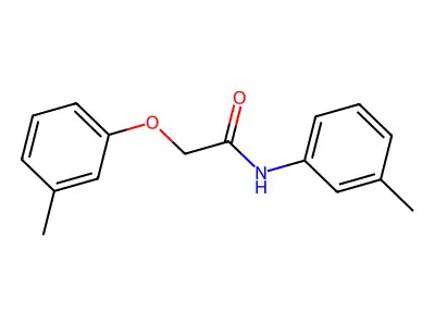 2-(3-methylphenoxy)-N-(3-methylphenyl)acetamide structure