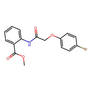 Methyl 2-{[(4-bromophenoxy)acetyl]amino}benzoate structure
