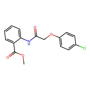 Methyl 2-{[(4-chlorophenoxy)acetyl]amino}benzoate structure