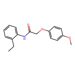 N-(2-乙基苯基)-2-(4-甲氧基苯氧基)乙酰胺 structure