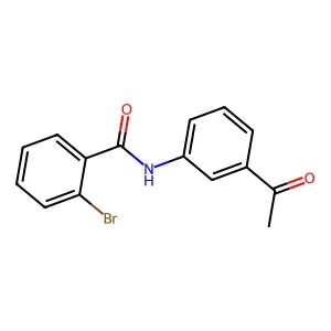 N-(3-乙酰基苯基)-2-溴苯甲酰胺 structure