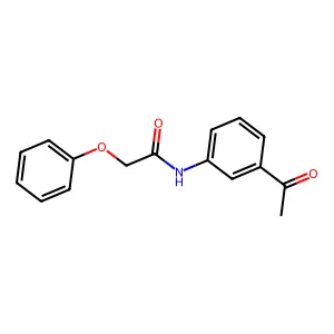 N-(3-乙酰基苯基)-2-苯氧基乙酰胺 structure