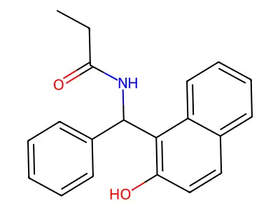 N-[(2-hydroxynaphthalen-1-yl)(phenyl)methyl]propanamide structure