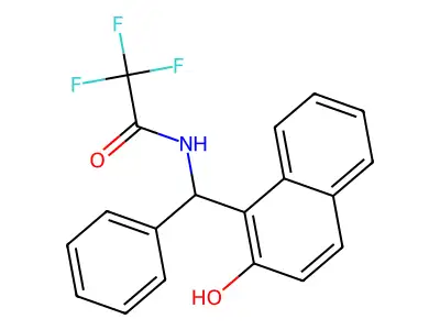 2,2,2-trifluoro-N-[(2-hydroxynaphthalen-1-yl)(phenyl)methyl]acetamide structure