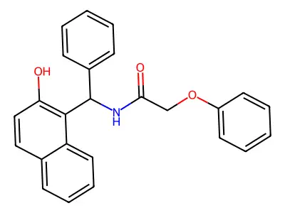 N-[(2-hydroxynaphthalen-1-yl)(phenyl)methyl]-2-phenoxyacetamide structure