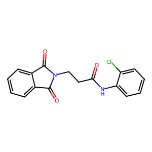 N-(2-Chloro-phenyl)-3-(1,3-dioxo-1,3-dihydro-isoindol-2-yl)-propionamide structure