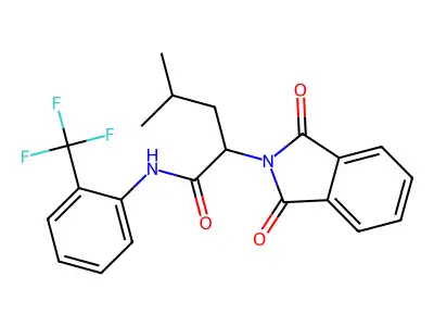 2-(1,3-Dioxo-1,3-dihydro-isoindol-2-yl)-4-methyl-pentanoic acid (2-trifluorometh structure