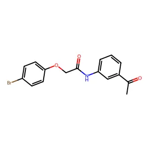 N-(3-乙酰基苯基)-2-(4-溴苯氧基)乙酰胺 structure