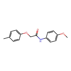N-(4-甲氧基苯基)-2-(4-甲基苯氧基)乙酰胺 structure