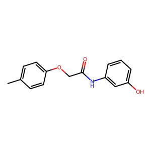 N-(3-羟基苯基)-2-(4-甲基苯氧基)乙酰胺 structure