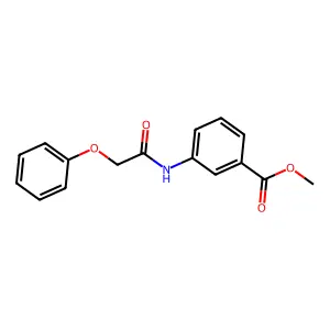 Methyl 3-[(phenoxyacetyl)amino]benzoate structure