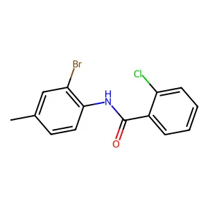 N-(2-溴-4-甲基苯基)-2-氯苯甲酰胺 structure