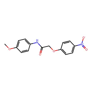 N-(4-甲氧基苯基)-2-(4-硝基苯氧基)乙酰胺 structure