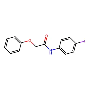 N-(4-碘苯基)-2-苯氧基乙酰胺 structure