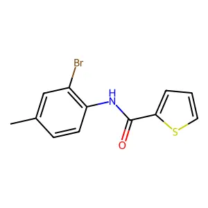 N-(2-溴-4-甲基苯基)噻吩-2-甲酰胺 structure