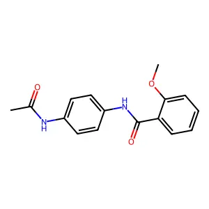 N-(4-乙酰氨基苯基)-2-甲氧基苯甲酰胺 structure