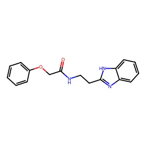 N-[2-(1H-benzimidazol-2-yl)ethyl]-2-phenoxyacetamide structure