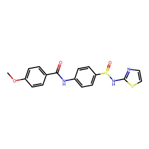 4-Methoxy-N-[4-(thiazol-2-ylsulfinamoyl)-phenyl]-benzamide structure