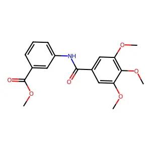 Methyl 3-[(3,4,5-trimethoxybenzoyl)amino]benzoate structure