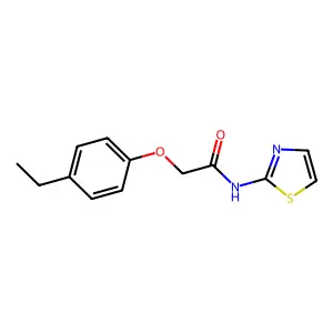 2-(4-乙基苯氧基)-N-(1,3-噻唑-2-基)乙酰胺 structure