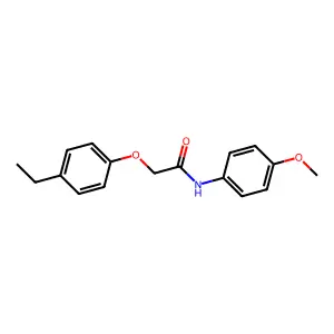 2-(4-乙基苯氧基)-N-(4-甲氧基苯基)乙酰胺 structure