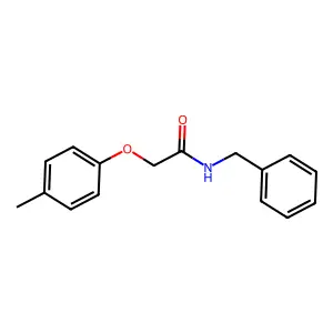 N-苄基-2-(4-甲基苯氧基)乙酰胺 structure