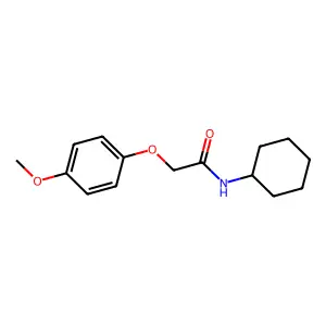 N-环己基-2-(4-甲氧基苯氧基)乙酰胺 structure