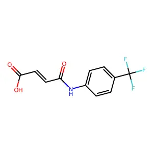 (2E)-3-{[4-(Trifluoromethyl)phenyl]carbamoyl}prop-2-enoic acid structure
