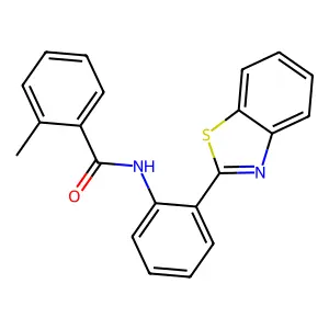 N-[2-(1,3-benzothiazol-2-yl)phenyl]-2-methylbenzamide structure