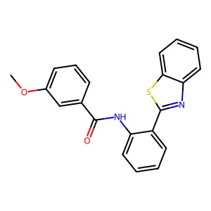 N-[2-(1,3-benzothiazol-2-yl)phenyl]-3-methoxybenzamide structure