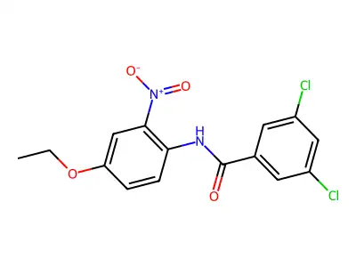 3,5-二氯-N-(4-乙氧基-2-硝基苯基)苯甲酰胺 structure