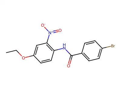 4-bromo-N-(4-ethoxy-2-nitrophenyl)benzamide structure