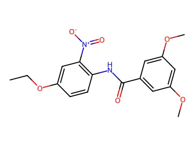 N-(4-ethoxy-2-nitrophenyl)-3,5-dimethoxybenzamide structure
