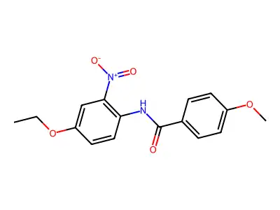 N-(4-ethoxy-2-nitrophenyl)-4-methoxybenzamide structure